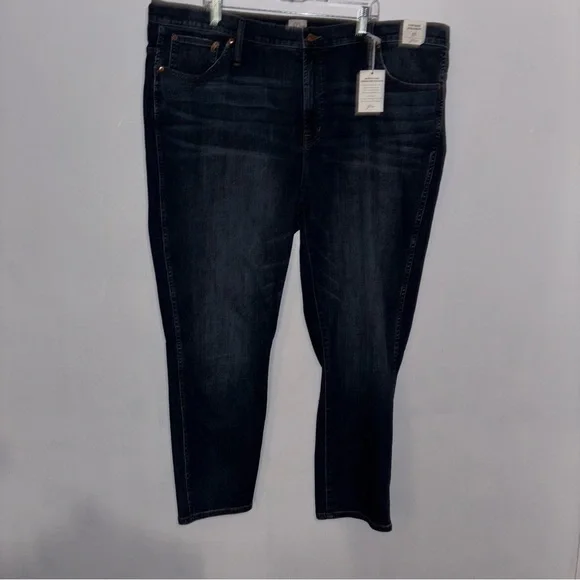 J. Crew Dark Indigo Straight Leg Jeans - Picture 2 of 5